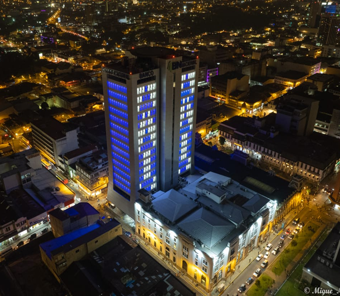Banco Nacional - Iluminación Fachada